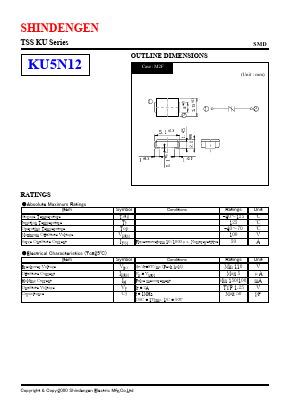 KU5N12 Datasheet PDF Shindengen