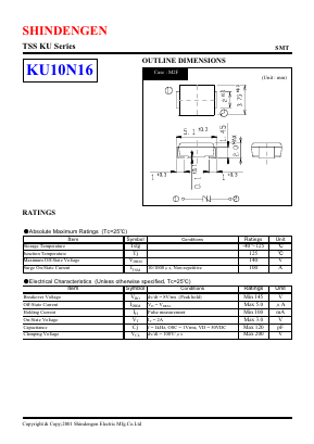 KU10N16 Datasheet PDF Shindengen