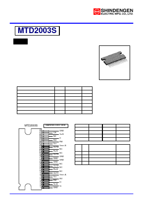 MTD2003S Datasheet PDF Shindengen