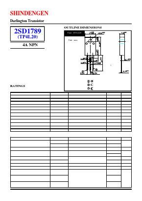 2SD1789 Datasheet PDF Shindengen