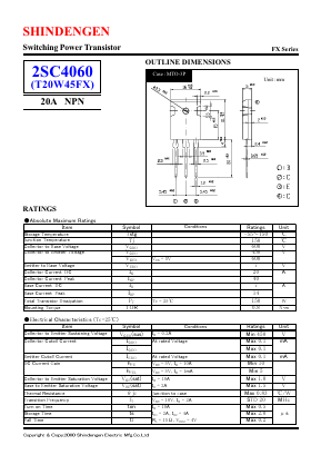 T20W45FX Datasheet PDF Shindengen