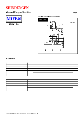 M1FE40 Datasheet PDF Shindengen