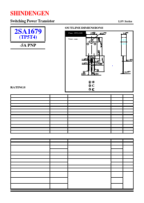 2SA1679 Datasheet PDF Shindengen