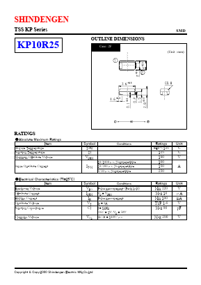 KP10R25 Datasheet PDF Shindengen
