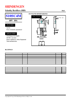 S10SC4M Datasheet PDF Shindengen