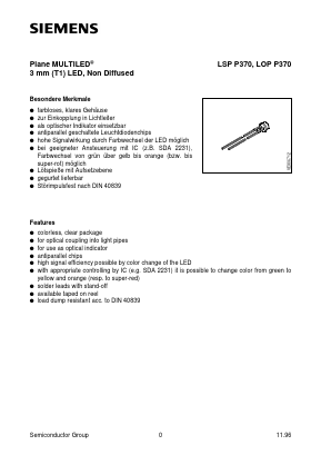 Q62703-Q2676 Datasheet PDF Siemens AG