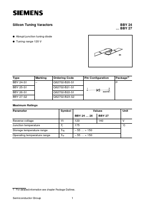 BBY24-S1 Datasheet PDF Siemens AG