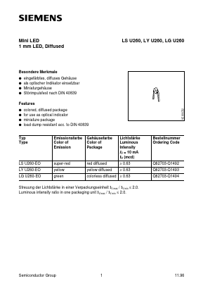 LYU260 Datasheet PDF Siemens AG