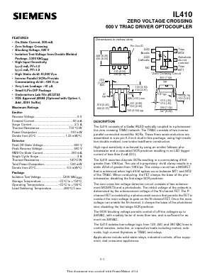 IL410 Datasheet PDF Siemens AG