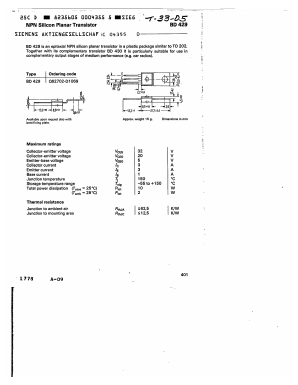 BD429 Datasheet PDF Siemens AG