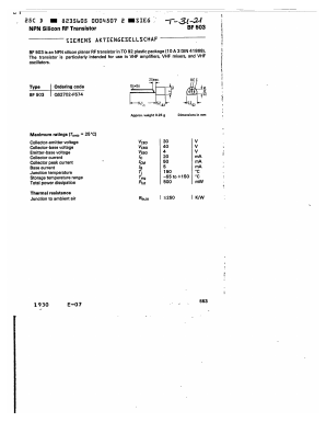 BF503 Datasheet PDF Siemens AG