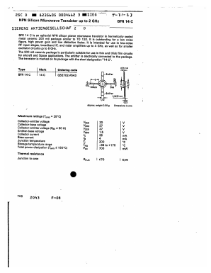 BFR14C Datasheet PDF Siemens AG