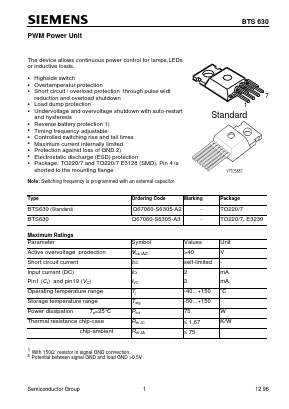 Q67060-S6305-A3 Datasheet PDF Siemens AG