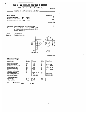 BUZ23 Datasheet PDF Siemens AG