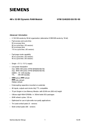 Q67100-Q2005 Datasheet PDF Siemens AG