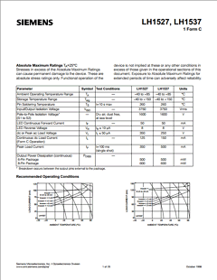 LH1533 Datasheet PDF Siemens AG