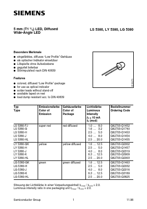 LG5380-K Datasheet PDF Siemens AG