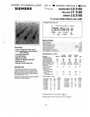 LG3180-EH Datasheet PDF Siemens AG