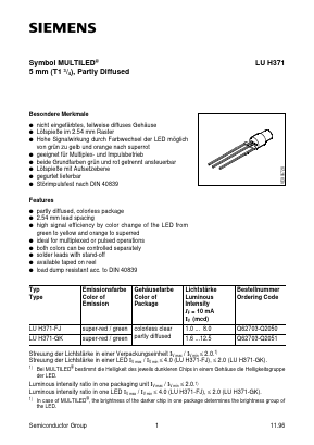 Q62703-Q2051 Datasheet PDF Siemens AG