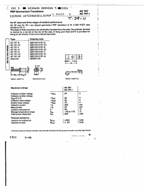 AC151VI Datasheet PDF Siemens AG