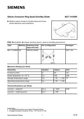 Q62702-A0042 Datasheet PDF Siemens AG