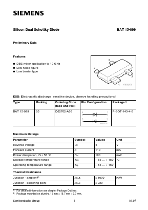 Q62702-A66 Datasheet PDF Siemens AG