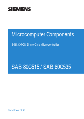 SAB80C535-20-N Datasheet PDF Siemens AG