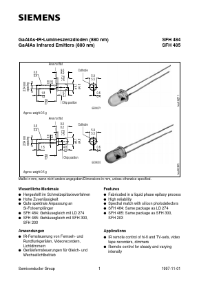 Q62703-Q1092 Datasheet PDF Siemens AG