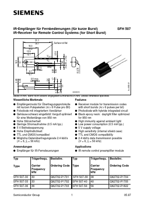 SFH507-36 Datasheet PDF Siemens AG