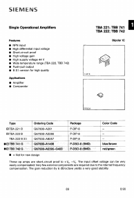 TBA222B Datasheet PDF Siemens AG
