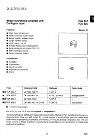 TCA332G Datasheet PDF Siemens AG