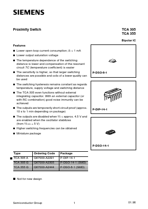 Q67000-A2305 Datasheet PDF Siemens AG