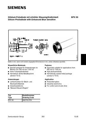 BPX60 Datasheet PDF Siemens AG