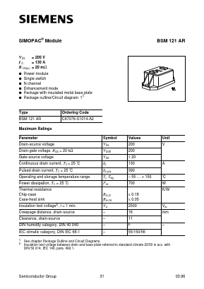 C67076-S1014-A2 Datasheet PDF Siemens AG