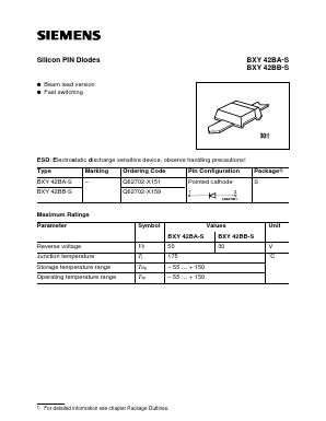 BXY42BB-S Datasheet PDF Siemens AG