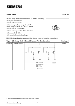 Q68000-A5953 Datasheet PDF Siemens AG