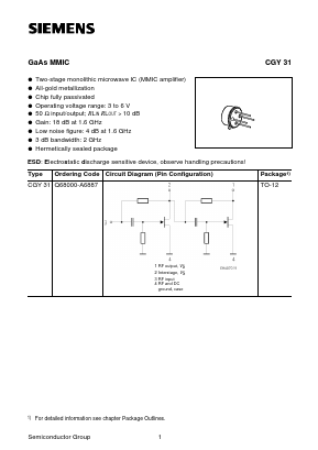 Q68000-A6887 Datasheet PDF Siemens AG