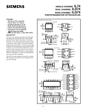 ILD74 Datasheet PDF Siemens AG