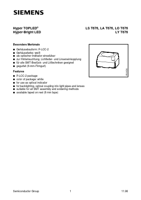 LAT676-R Datasheet PDF Siemens AG