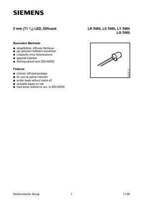 LG5460-J Datasheet PDF Siemens AG