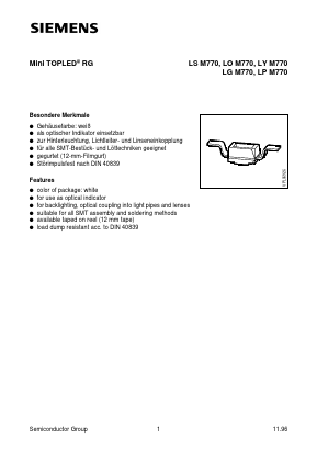 LGM770-HK Datasheet PDF Siemens AG