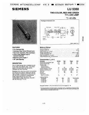 LU5350 Datasheet PDF Siemens AG