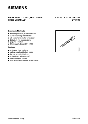 LA3336-T Datasheet PDF Siemens AG