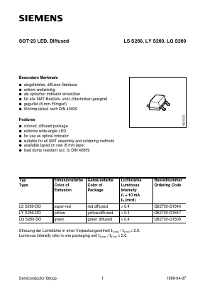 LGS260-DO Datasheet PDF Siemens AG