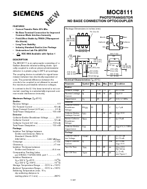 MOC8111 Datasheet PDF Siemens AG