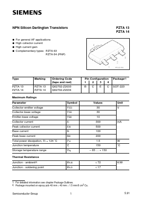 Q62702-Z2034 Datasheet PDF Siemens AG