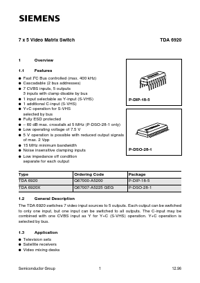 Q67000-A5200 Datasheet PDF Siemens AG