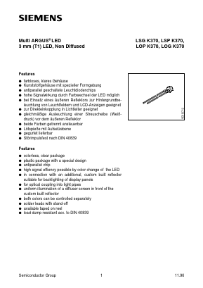 Q62703-Q2298 Datasheet PDF Siemens AG