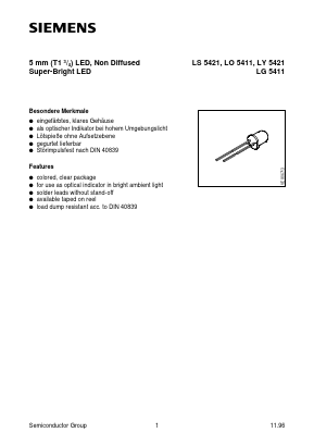 LO5411-RU Datasheet PDF Siemens AG
