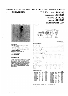 LSH380-J Datasheet PDF Siemens AG